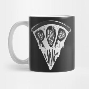 Popunk Pizza Logo Monochromatic Mug